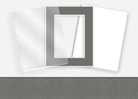 Standard Pkg 299: Acrylic, Foamboard, and Mat #PW560 (Soft Grey) with 2 inch Border
