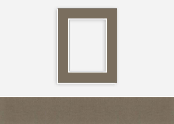 Custom Border Standard Mat 098: #PW563 (Taupe)