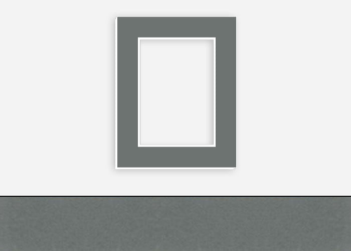Custom Border Standard Mat 300: #PW566 (Cadet Grey)