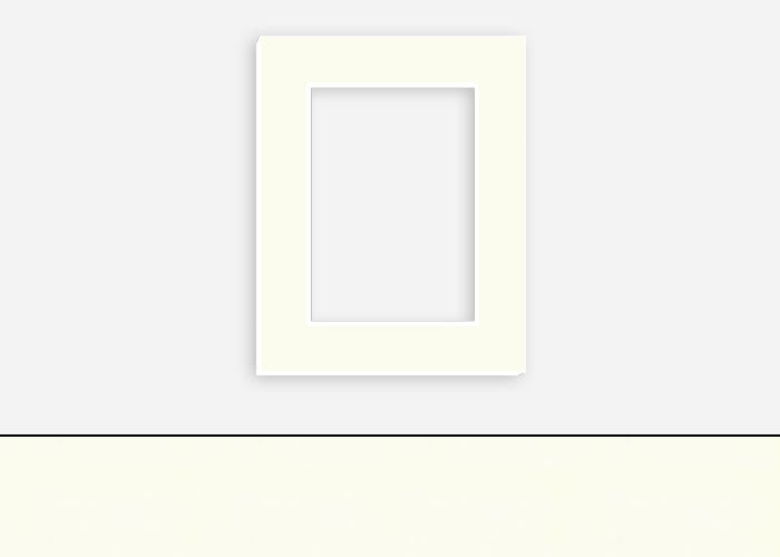 Custom Border Standard Mat 022: #PW570 (White)