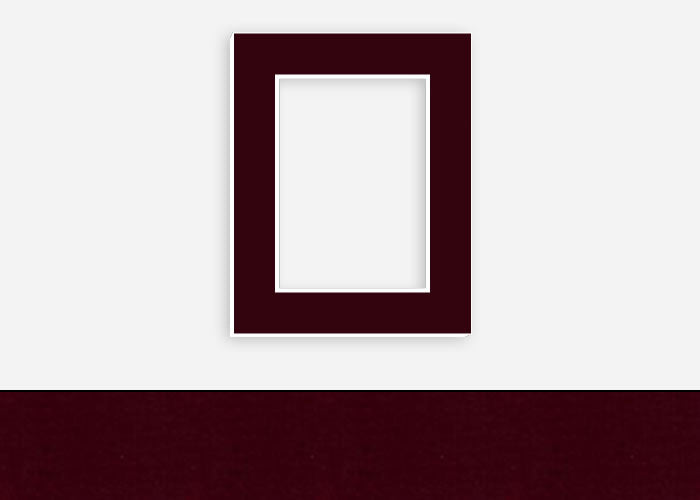 Custom Border Standard Mat 229: #PW577 (Maroon)