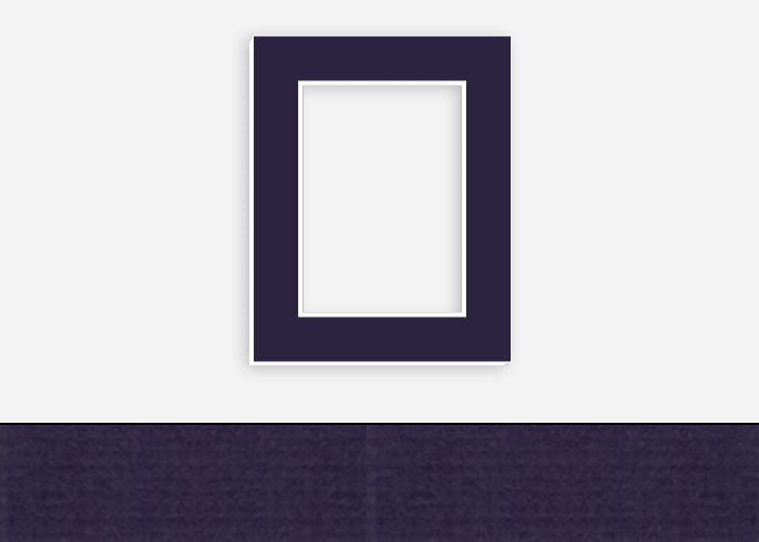 Custom Border Standard Mat 227: #PW582 (Plum)