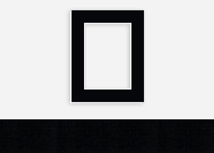 Custom Border Standard Mat 328: #PW586 (Dark Black)