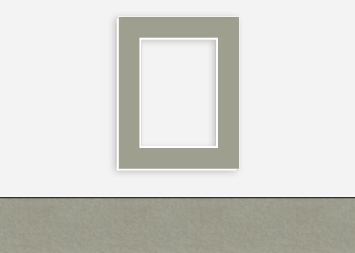Custom Border Standard Mat 130: #PW589 (Porpoise)