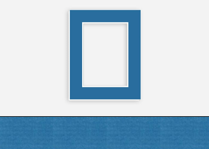 Custom Border Standard Mat 176: #PW591 (Riviera Blue)