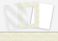Standard Pkg 125: Acrylic, Foamboard, and Mat #PW593 (Classic Parchment) with 2 inch Border