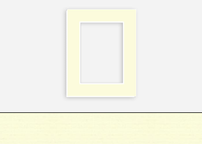 Custom Border Standard Mat 118: #PW595 (Ivory)