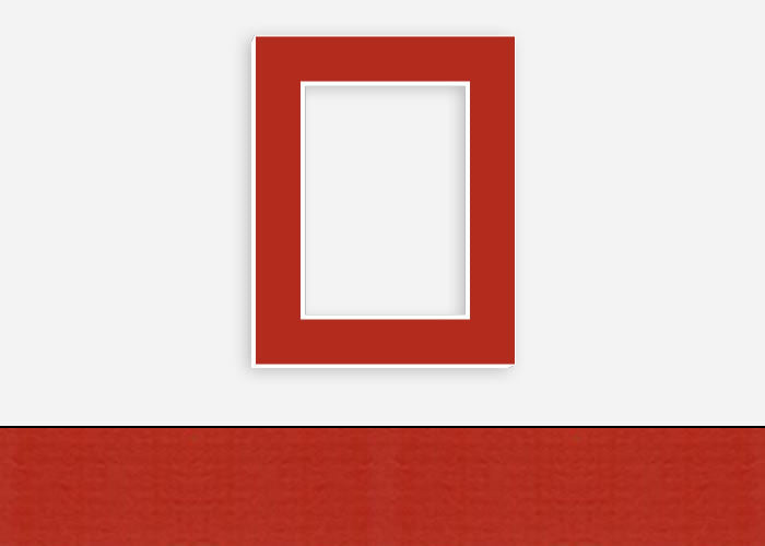 Custom Border Standard Mat 256: #PW599 (Burnt Sienna)