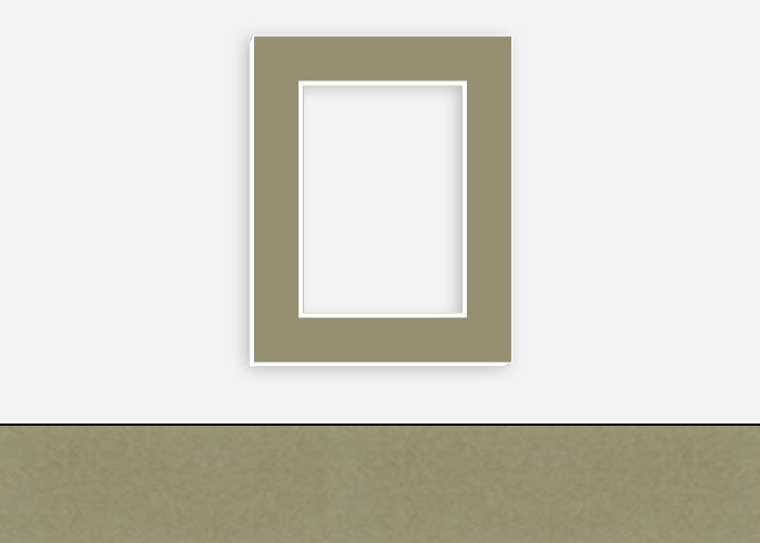 Custom Border Standard Mat 134: #PW600 (Stone)