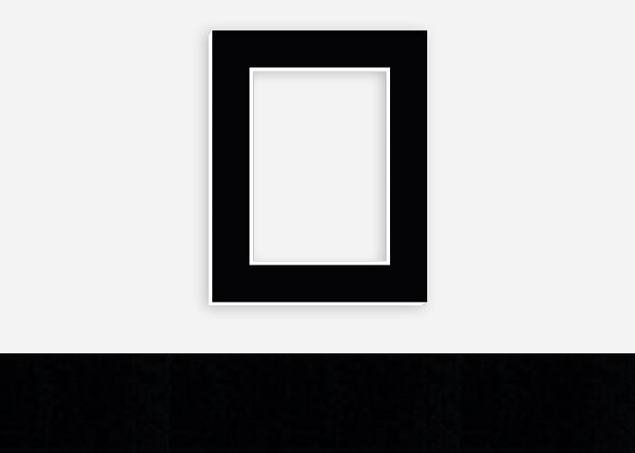 Custom Border Standard Mat 324: #PW604 (Teakwood Black)