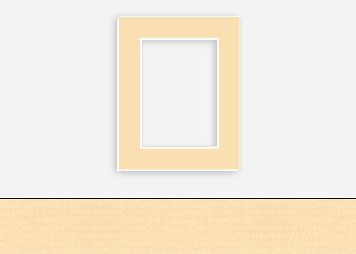 Custom Border Standard Mat 051: #PW615 (Talc)