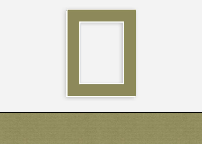 Custom Border Standard Mat 135: #PW618 (Lichen)