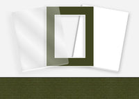 Standard Pkg 147: Glass, Foamboard, and Mat #PW619 (Balsam) with 2 inch Border