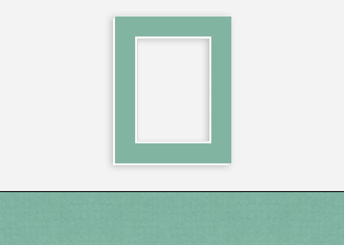 Custom Border Standard Mat 140: #PW620 (Fathom)