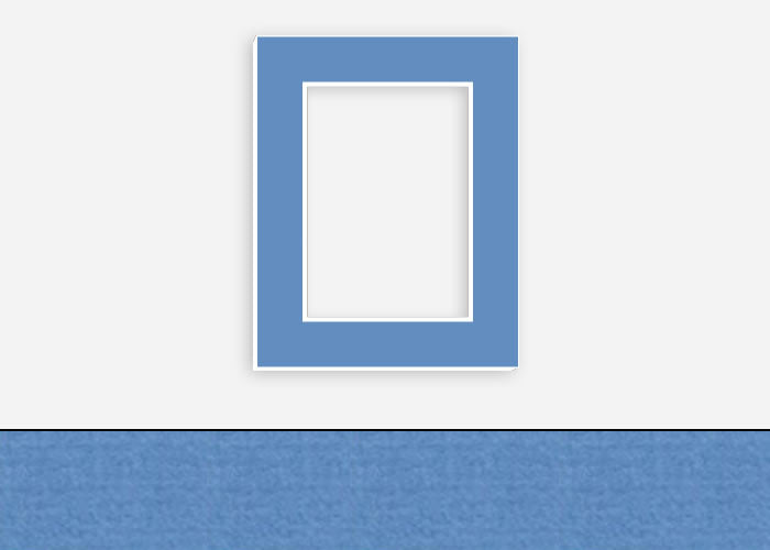 Custom Border Standard Mat 192: #PW622 (Azure)