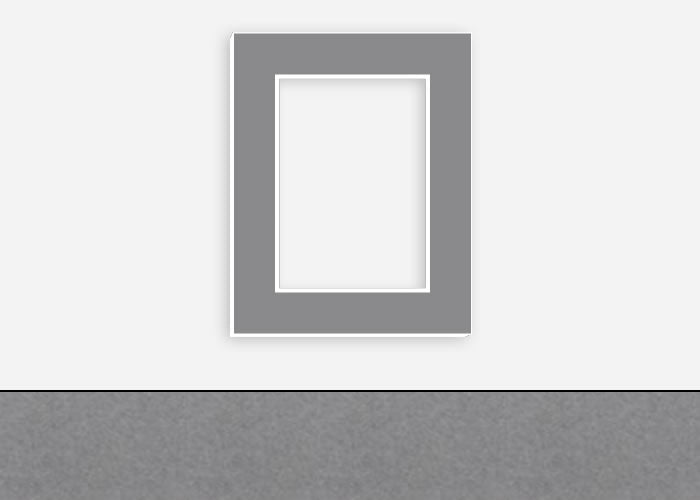 Custom Border Standard Mat 298: #PW627 (Ash)