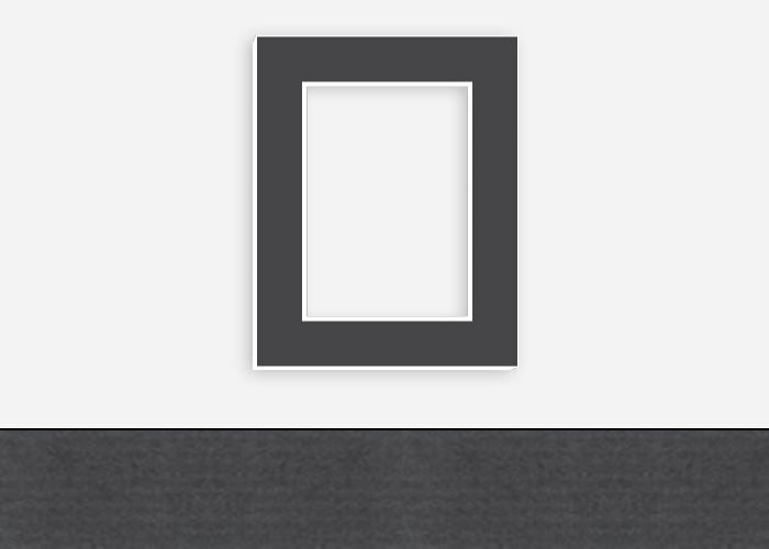 Custom Border Standard Mat 306: #PW628 (Smoke)