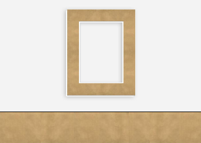 Custom Border Standard Mat 338: #PW782 (Light Gold)