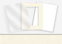 Pkg 012: Acrylic, Foamboard, and Mat #1000 (Pompano White) with 2 inch Border